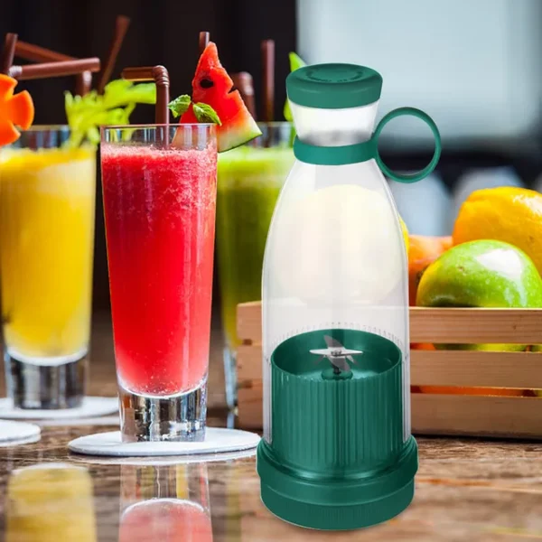 High-Quality Portable Electric Blender Bottle Wireless Personal Juicer Cup for Shakes, Smoothies, and Juices | Mini Rechargeable Fruit Blender for Travel, School, Kitchen, and Outdoor Use - Image 5